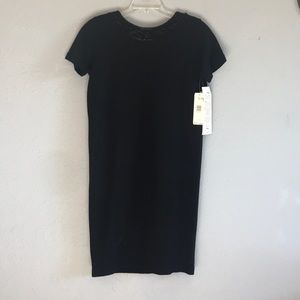 NWT Black Beaded Neckline Dress